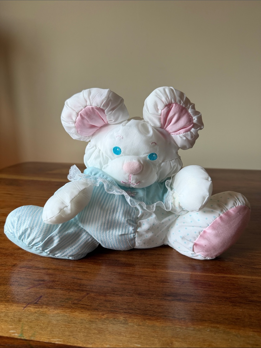 1988 Fisher-Price Baby Puffalump mouse rattle, model #1357.
